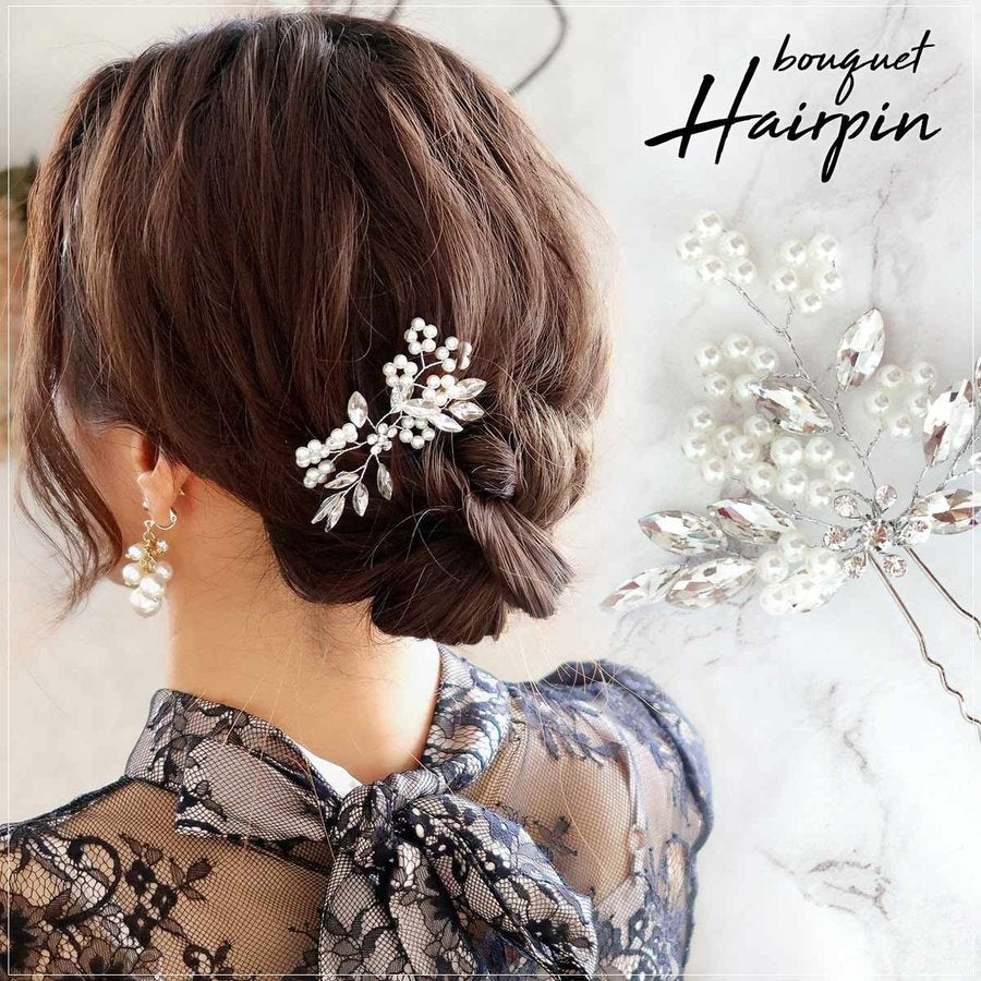 フラワーヘアピン