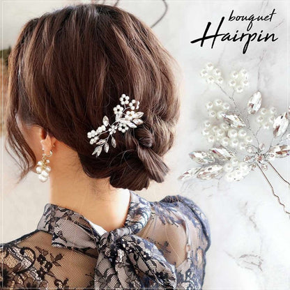 フラワーヘアピン